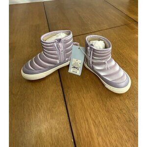 New W/Tags Toddler Girls Ainsley Zipper Slip-On Booties Cat & Jack Purple Size 6